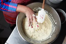 Zur Herknerin: dumpling seminar, dough preparation