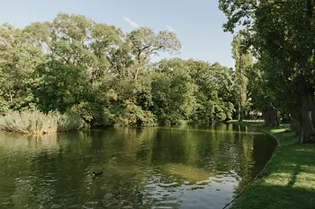 Konstantinsteg in the green Prater park