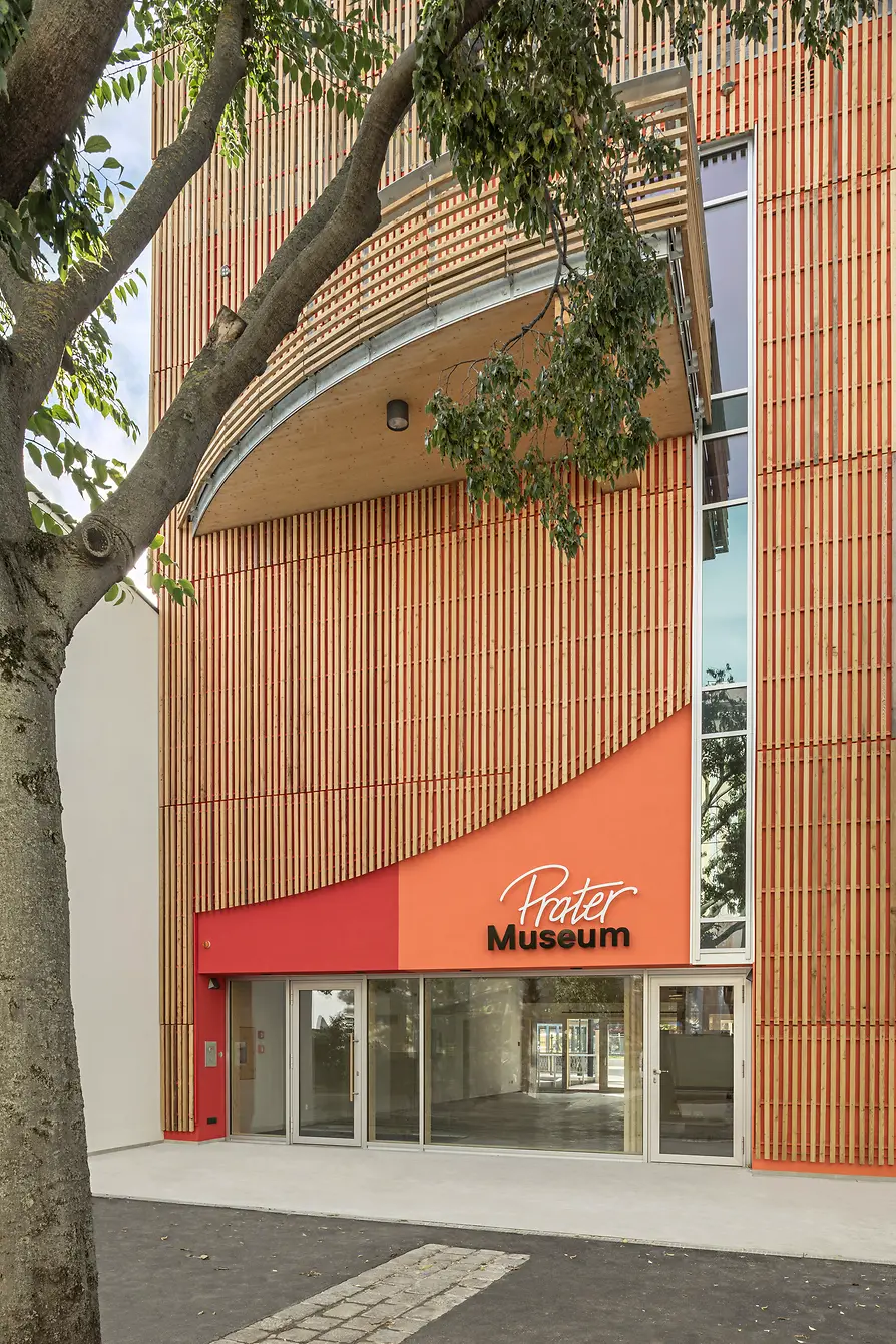 Prater Museum, exterior view, entrance