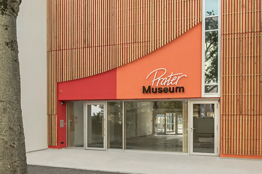 Prater Museum, exterior view, entrance