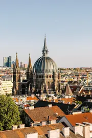 View of Vienna from a terrace
