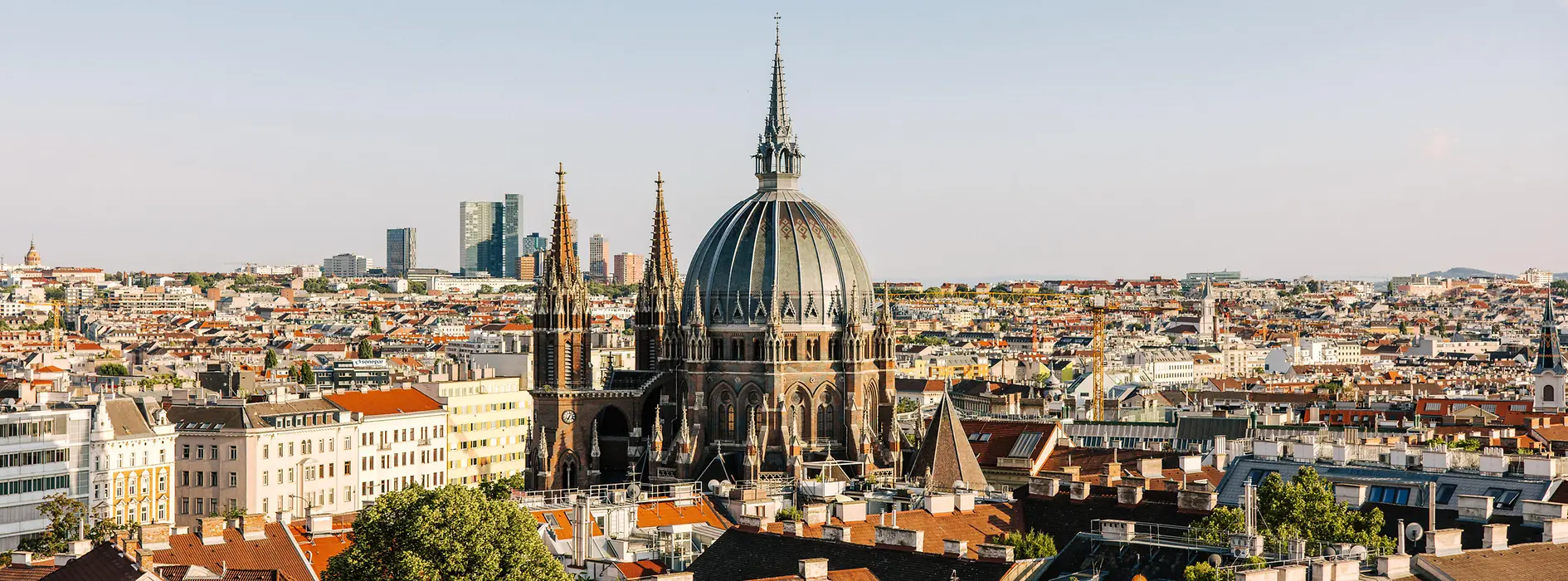 View of Vienna from a terrace