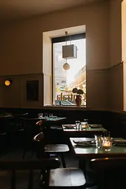 Restaurant, Rosebar Centrala, interior view, tables
