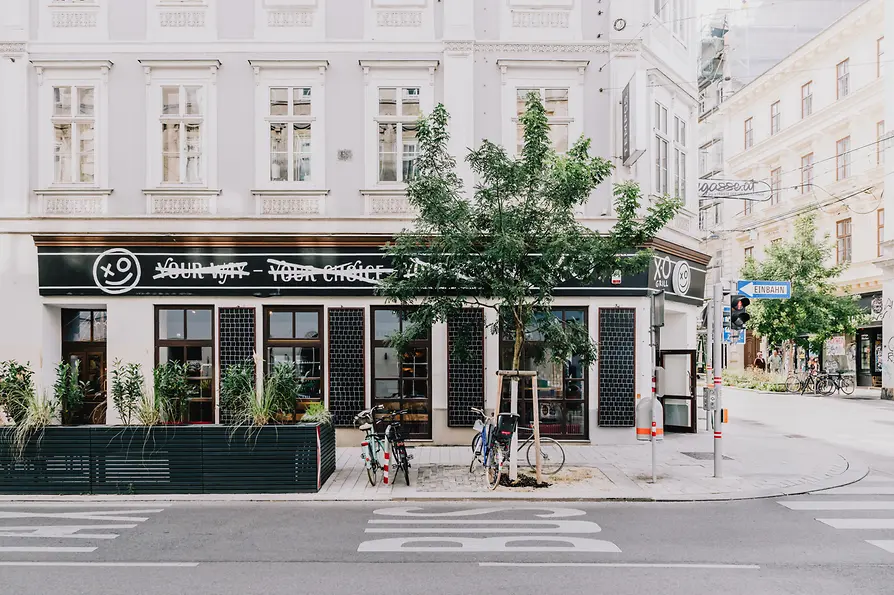 Restaurant, XO Grill, exterior view