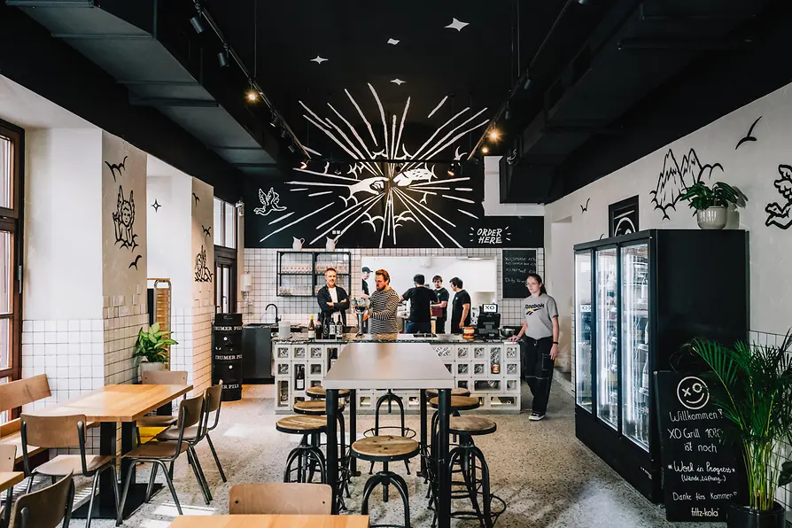 Restaurant, XO Grill, interior view