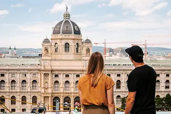 Blick auf das Kunsthistorische Museum Wien