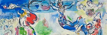 Dipinto di Marc Chagall, Il grande circo, 1970