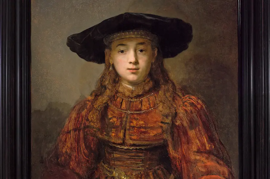 Rembrandt Harmensz. van Rijn (1606 – 1669): Girl in a Picture Frame, 1641