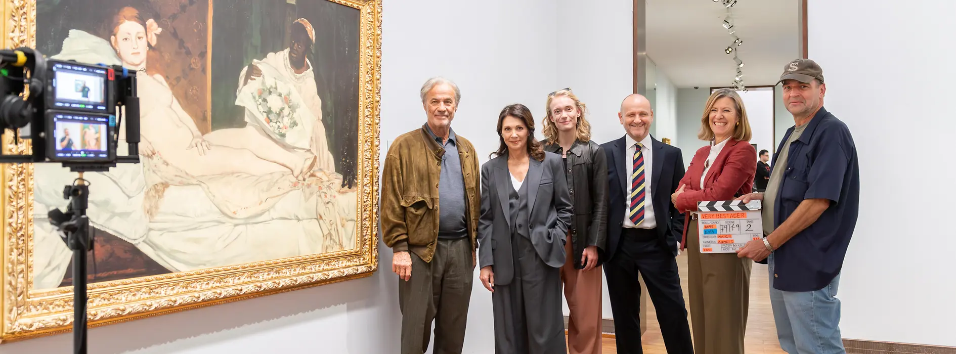 Cast of the movie "Very Best Ager" with the CEO of the Vienna Tourist board at Albertina Museum