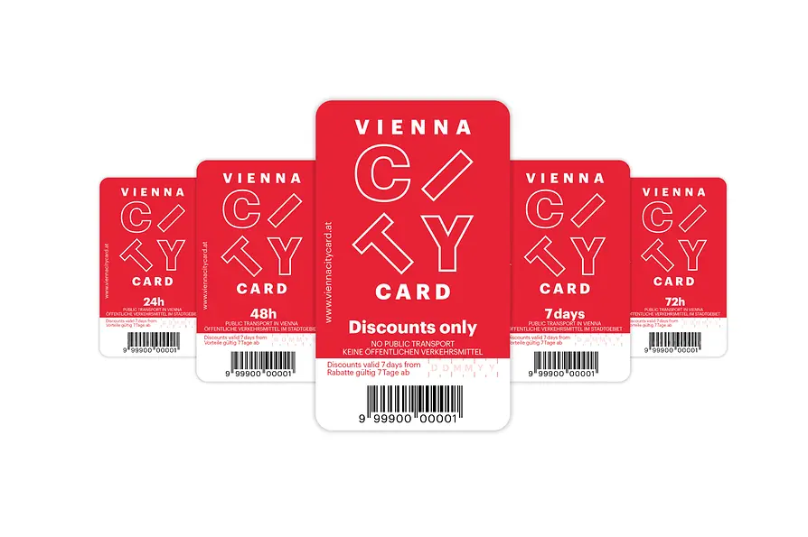 Fünf Varianten der Vienna City Card