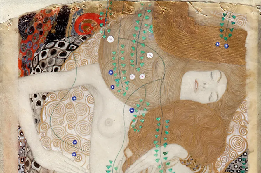Gustav Klimt: Freundinnen (Wasserschlangen I), 1904 (geringfügige Ergänzungen 1907)
