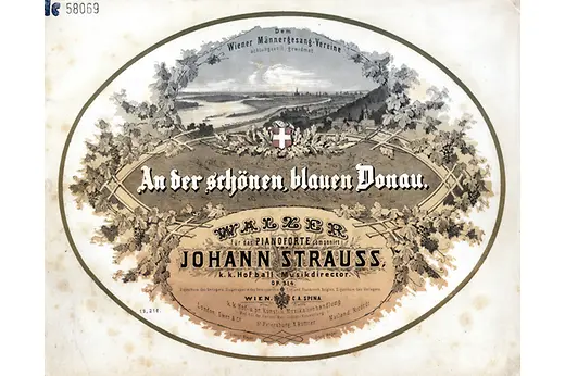 Cover page “The Blue Danube Waltz” first edition