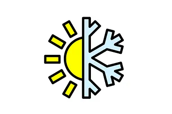 Icon Sonne/Schneeflocke