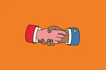 Illustration | Händedruck zweier Hände