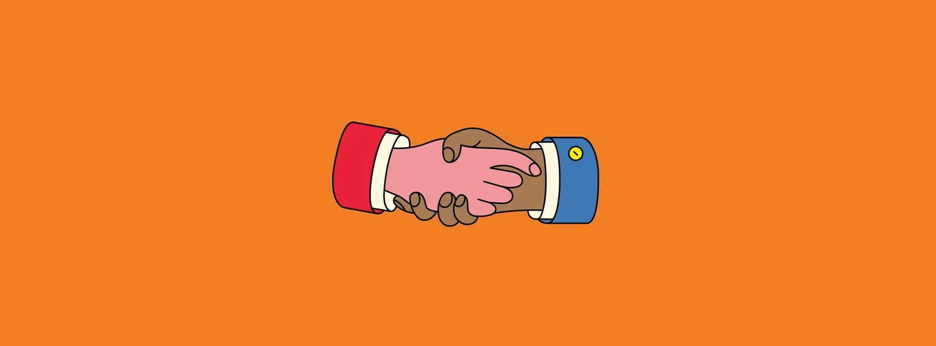 Illustration | Händedruck zweier Hände