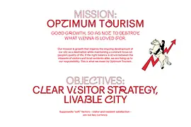 Vienna Visitor Economy Strategy | Executive Summary | Optimum Tourism. Good growth, so as not to destroy what Vienna is loved for.