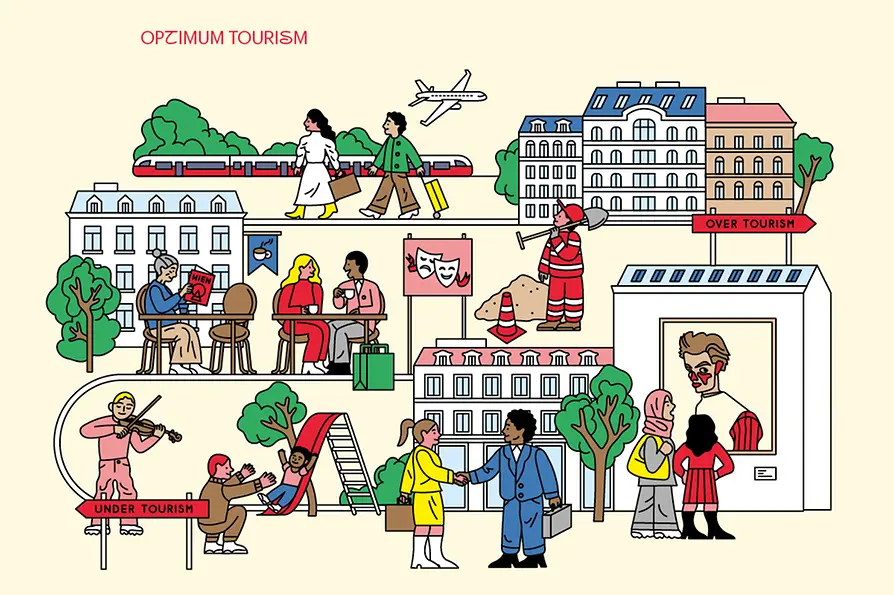 Graphik Optimum Tourism Illus