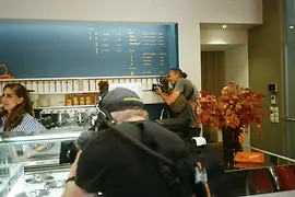 © UNIT/Thomas Scharf Dreh Youtubeserie Hungry for more bei Gelato Carlo