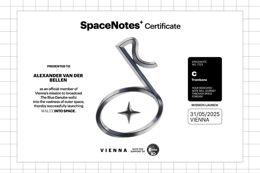 Space Note Zertifikat
