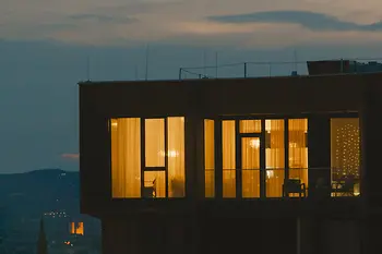 High-rise building in the dark