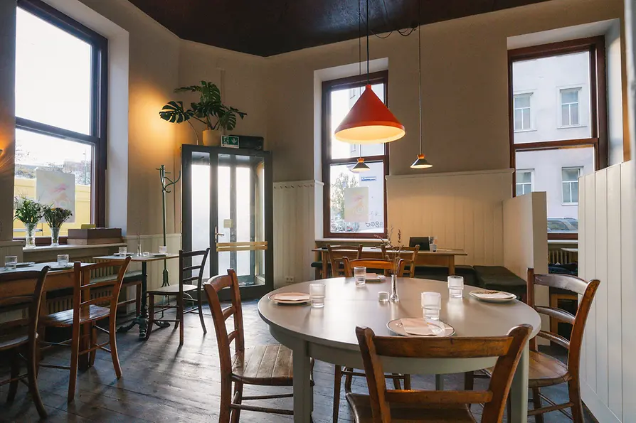 Inside a Viennese tavern