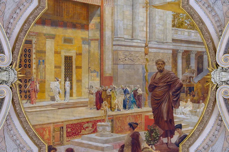 Antike Theaterszene Franz Matsch